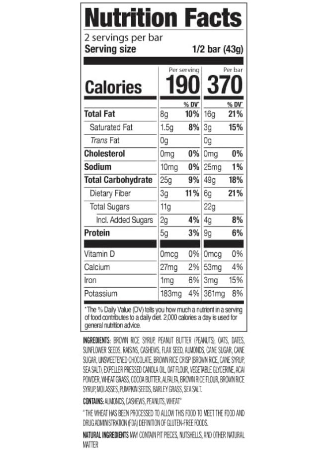 Organic Superfood Slam Bar - 3 Oz