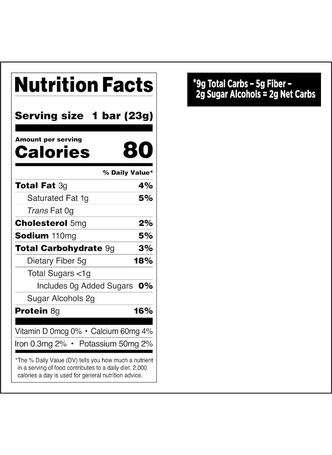 Nutrition Mini Cookies & Cream Protein Bars, High Protein, Low Carb, Keto Friendly, 14 Count
