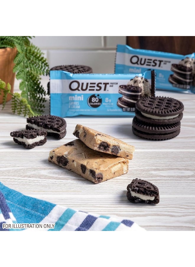 Nutrition Mini Cookies & Cream Protein Bars, High Protein, Low Carb, Keto Friendly, 14 Count