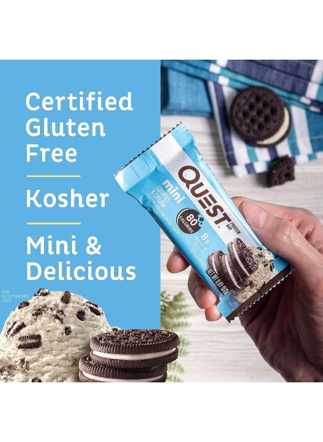 Nutrition Mini Cookies & Cream Protein Bars, High Protein, Low Carb, Keto Friendly, 14 Count