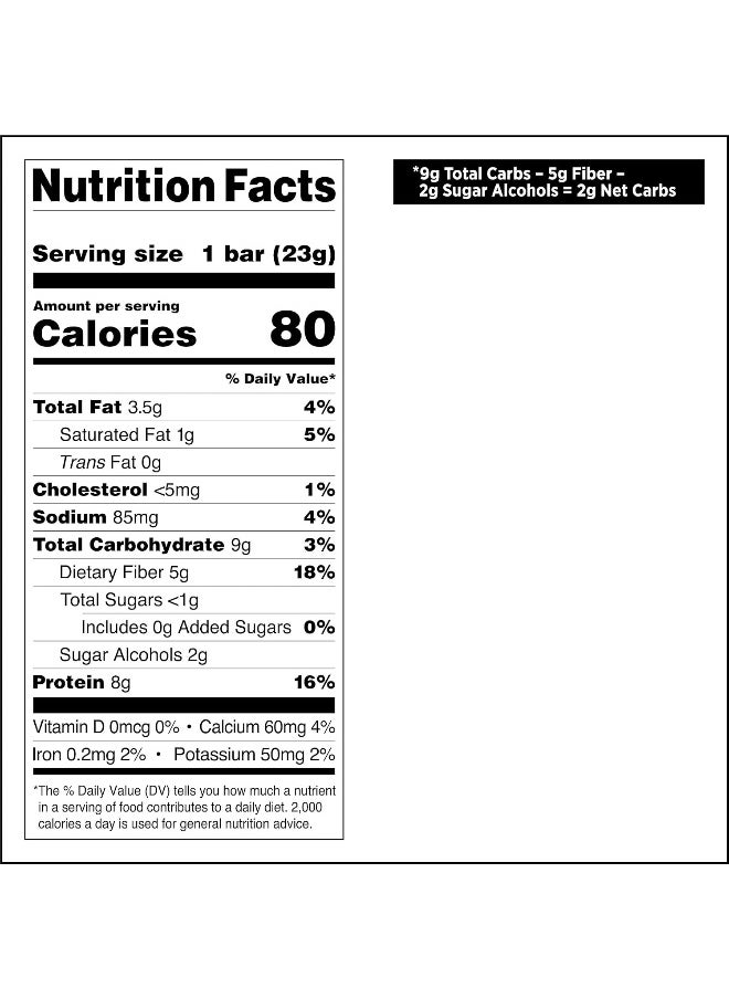 Nutrition Mini Chocolate Chip Cookie Dough Protein Bars, High Protein, Low Carb, Keto Friendly, 14 Count