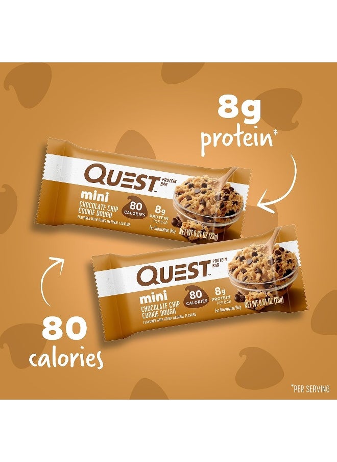 Nutrition Mini Chocolate Chip Cookie Dough Protein Bars, High Protein, Low Carb, Keto Friendly, 14 Count