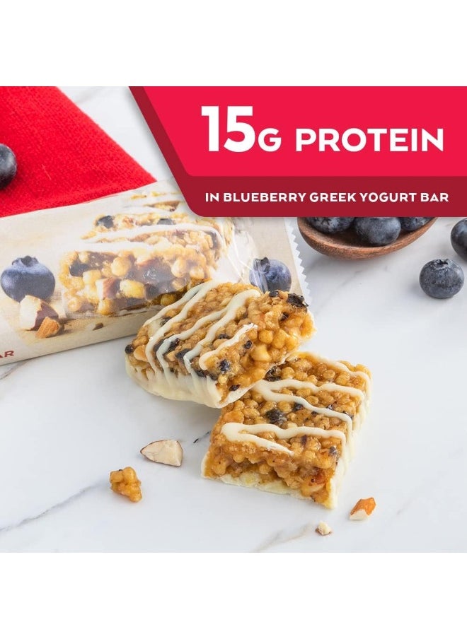 - Greek Yogurt Bar, Blueberry, 5 Bars, 1.69Oz (48G) Each