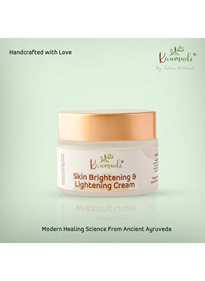 Skin Brightening & Lightening Cream | Handmade with Natural Ingredients | For Tanning, Pigmentation, Blemishes, Freckles, Melasma, Uneven skin tone, Dark Spots, Glow and Brightening | 40 GM / 1.41 fl Oz