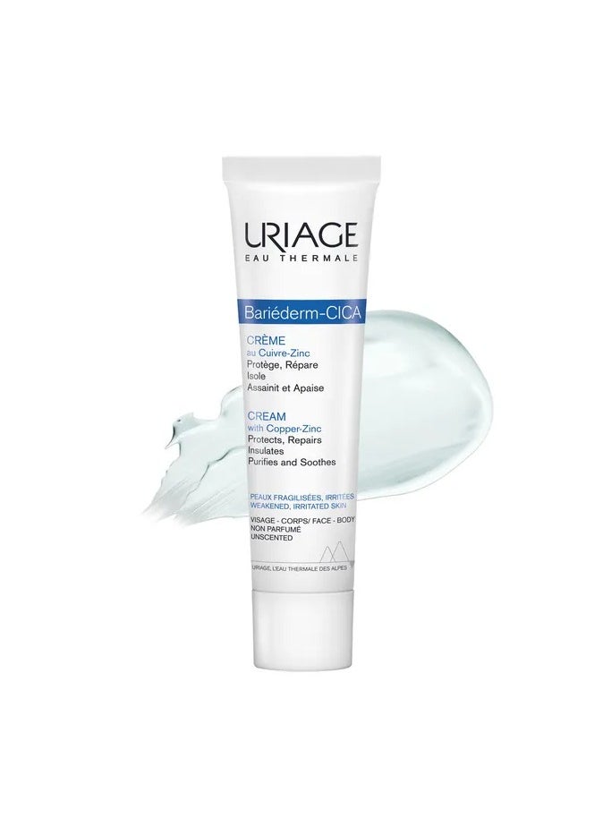 Uriage Bariéderm Cica Repairing Cream with Copper & Zinc 40ML