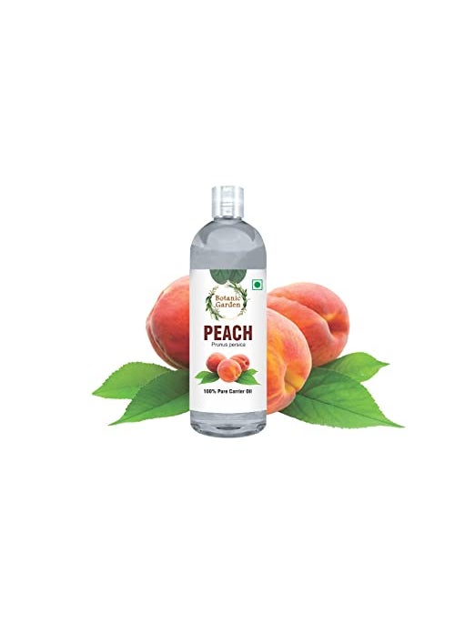 BOTANIC GARDEN Peach Oil 100 Pure Natural Undiluted oil Natural Therapeutic Grade Cold Pressed for Skin Hair 200 ML