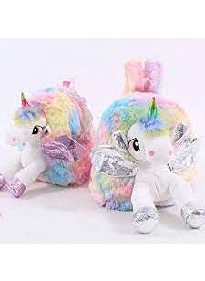 YAAH CREATION Unicorn Soft Bag for Kids YChool Picnic Bag for BabyBoysGirlsLightweight Travel YChool Mini Backpack for Kids