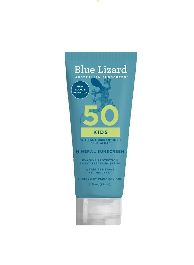 Kids Mineral Water Resistant Sunscreen Lotion - UVA/UVB Protection - SPF 50 89 mL