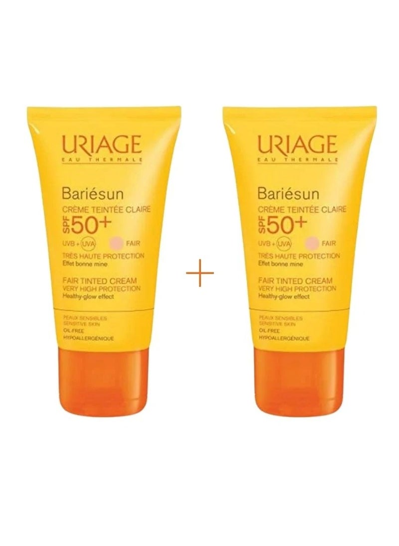 Uriage Bariésun SPF50+ Crème T Fair Tinted 50ML (1+1)
