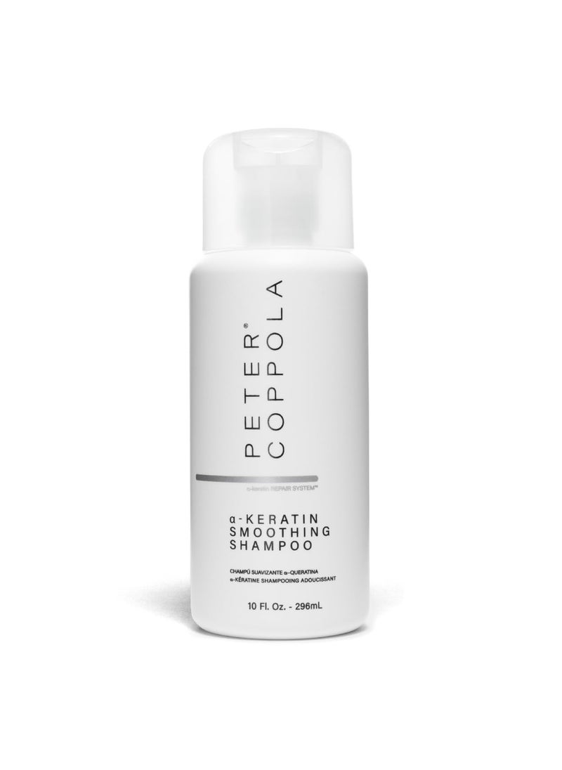 PETER COPPOLA Akeratin Smoothing Shampoo  Sulfate Free Shampoo Infused With Argan Oil Avocado And Hydrolyzed Keratin Smooths Softens  Hydrates Thick Coarse Frizzy Hair 10 Fl Oz