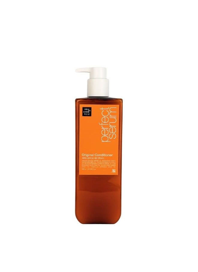 Mise En Scene Perfect Serum Original Conditioner For Damaged Hair, Nutrient Care With Argan Oil, Containing Jojoba-Seed-Oil For Smooth, Glossy Texture, 680ml