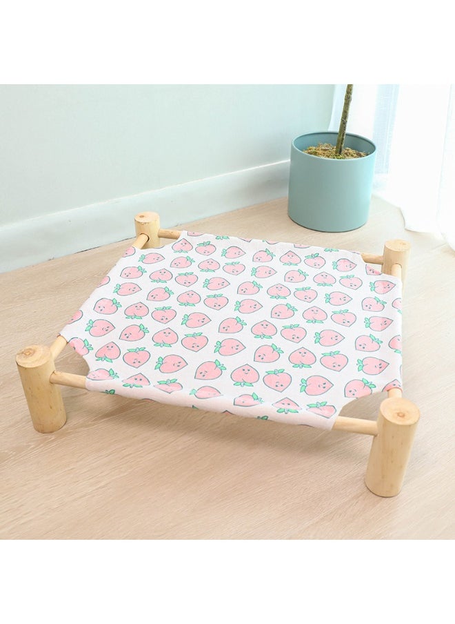 53*48*13cm Wooden Pet Marching Bed - Suitable for all seasons | Breathable and removable | Suitable for comfortable beds for cats and dogs under 18 pounds