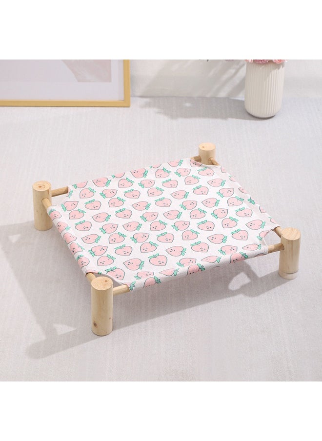 53*48*13cm Wooden Pet Marching Bed - Suitable for all seasons | Breathable and removable | Suitable for comfortable beds for cats and dogs under 18 pounds