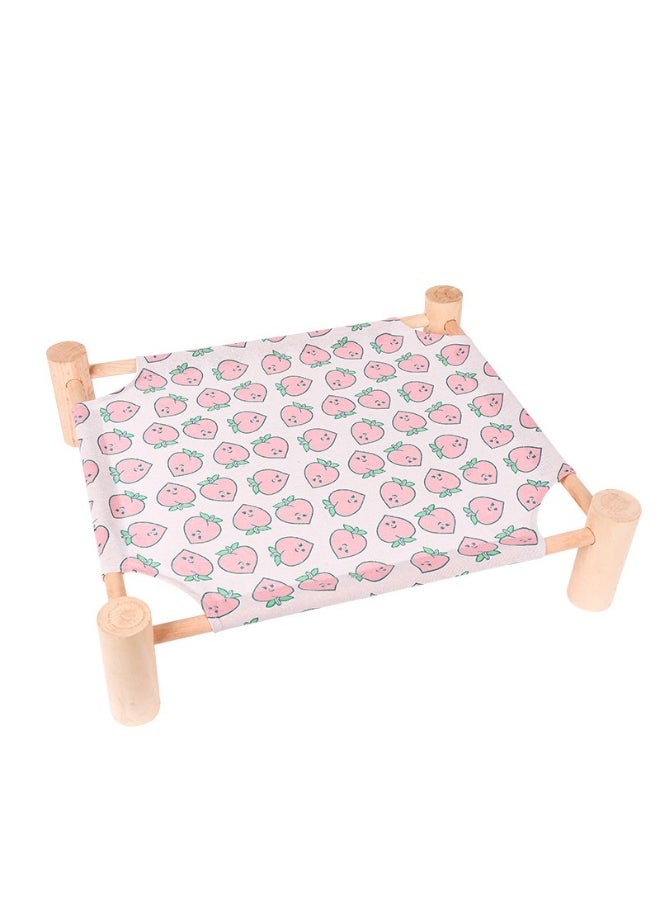 65*53*13cm Wooden Pet Marching Bed - Suitable for all seasons | Breathable and removable | Suitable for comfortable beds for cats and dogs under 35 pounds