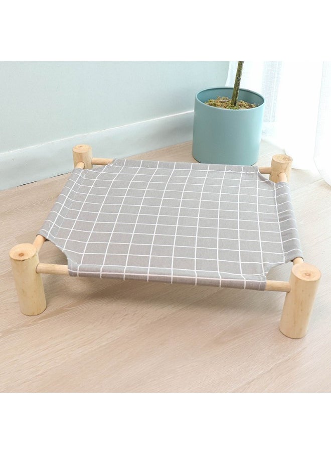 53*48*13cm Wooden Pet Marching Bed - Suitable for all seasons | Breathable and removable | Suitable for comfortable beds for cats and dogs under 18 pounds
