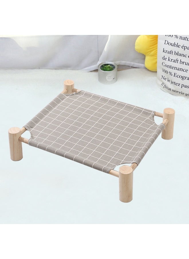53*48*13cm Wooden Pet Marching Bed - Suitable for all seasons | Breathable and removable | Suitable for comfortable beds for cats and dogs under 18 pounds