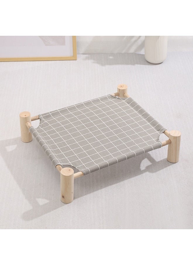 53*48*13cm Wooden Pet Marching Bed - Suitable for all seasons | Breathable and removable | Suitable for comfortable beds for cats and dogs under 18 pounds