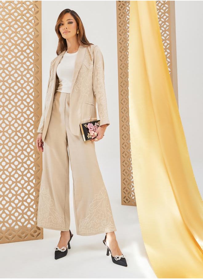 Regular Fit Embroidered Blazer