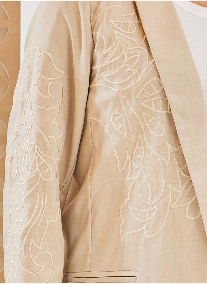 Regular Fit Embroidered Blazer
