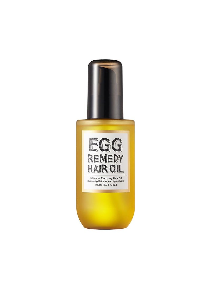 Too Cool For School | Egg Remedy Hair Oil for Damaged Hair | Real Egg Oil & Concentrated Protein | Essential Vitamins Boost