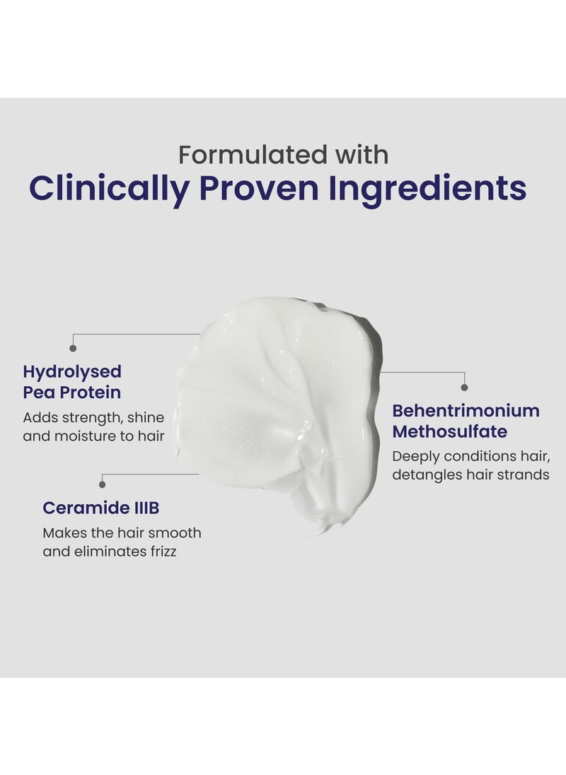 Deep Nourishment Hair Mask With Pea Protein & Ceramide, Repairs Dry, Damaged & Frizzy Hair, Sls & Paraben Free, All Hair Types, 200 Gram - Fresh