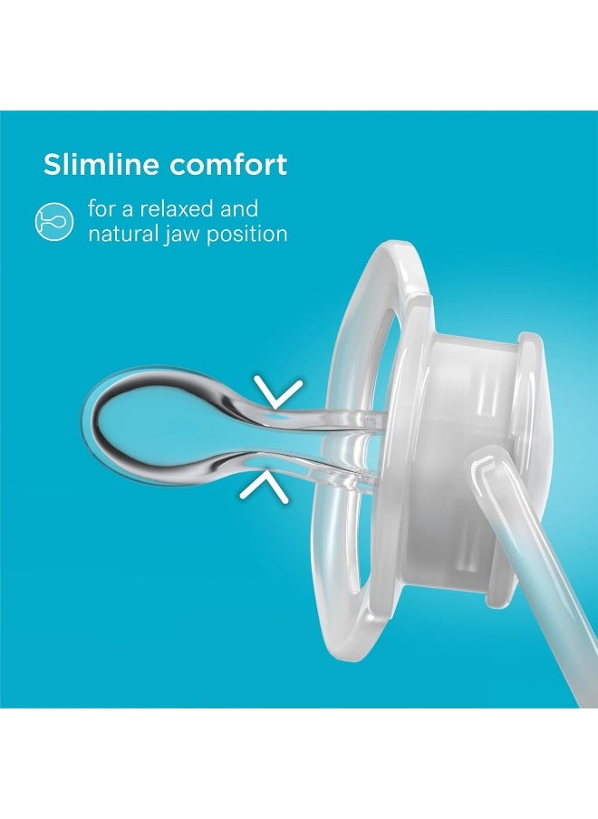 Smilo Orthodontic Pacifier, Expands to Support The Palate During Soothing, Green, Stage 1 Suitable from 0 to 3 Months (Pack of 3)