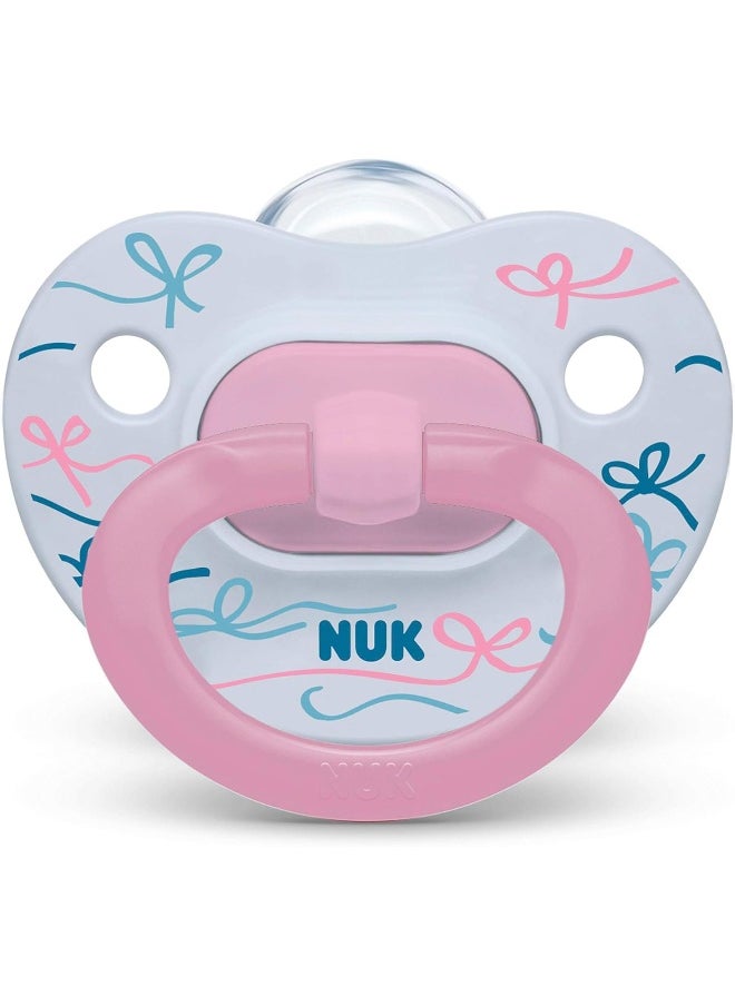 NUK Comfy Orthodontic Pacifiers, Pink Assorted, 18-36 Months, 2 Count