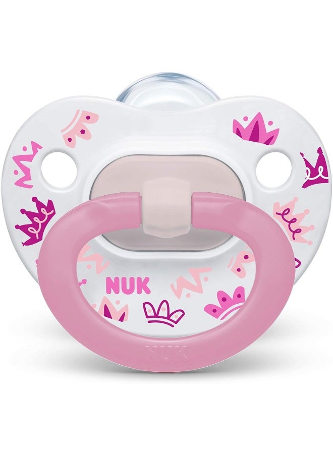 NUK Comfy Orthodontic Pacifiers, Pink Assorted, 18-36 Months, 2 Count