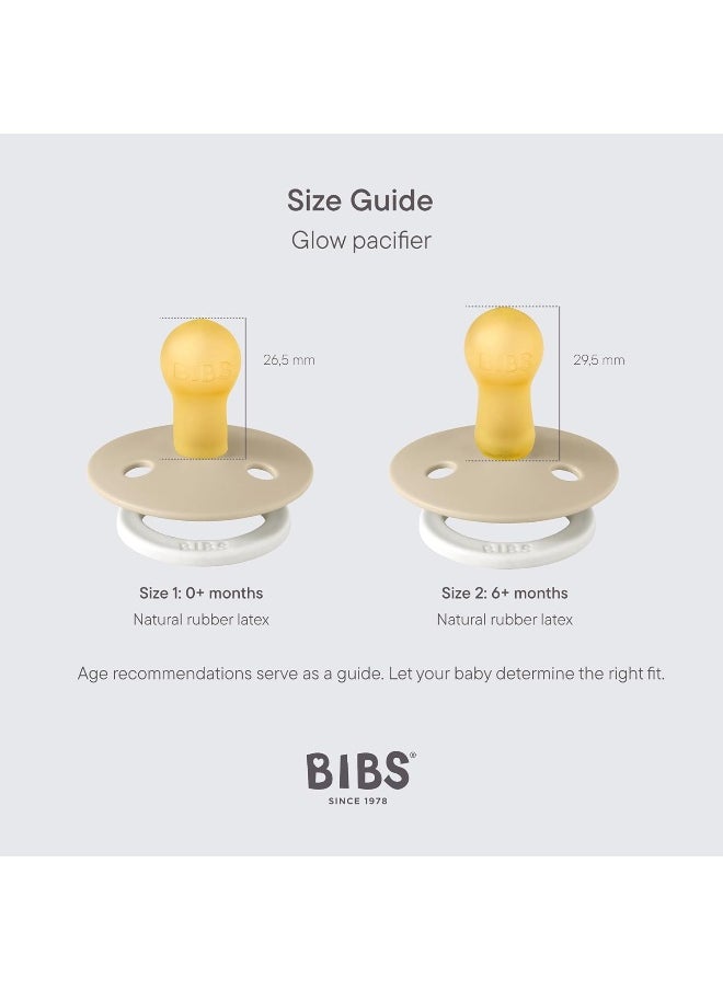 Bibs Colour 2 Pack Latex S1 Vanilla GLOW/Dark Oak GLOW