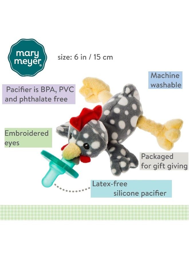 Mary Meyer WubbaNub Infant Pacifier, 6-Inches, Rocky Chicken
