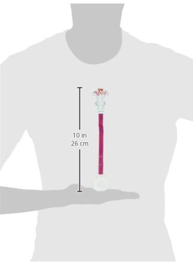 MAM Pacifier Clips, Baby Pacifier Clip, I Love Mommy' Design Collection Pacifier Clip, Girl, 2-Count
