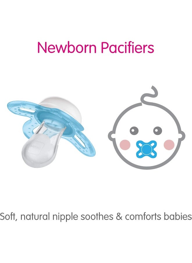 MAM Start Newborn Pacifiers Value Pack 0-2 Months, Newborn Unisex Baby Pacifiers (3 Pack), Best Pacifier for Breastfed Babies