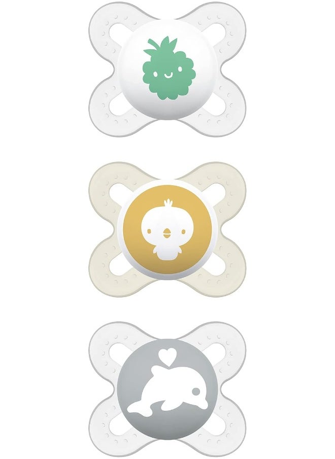 MAM Start Newborn Pacifiers Value Pack 0-2 Months, Newborn Unisex Baby Pacifiers (3 Pack), Best Pacifier for Breastfed Babies