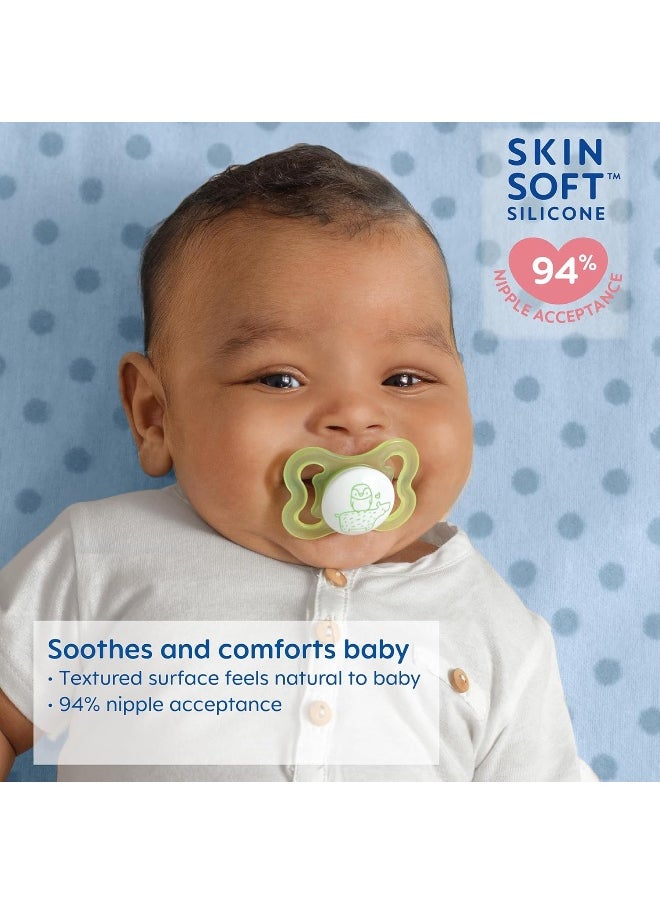 MAM Mini Air Pacifiers (2 pack), MAM Sensitive Skin Pacifier 0-6 Months, Best Pacifier for Breastfed Babies, Unisex Pacifiers, 0-6 (Pack of 2)