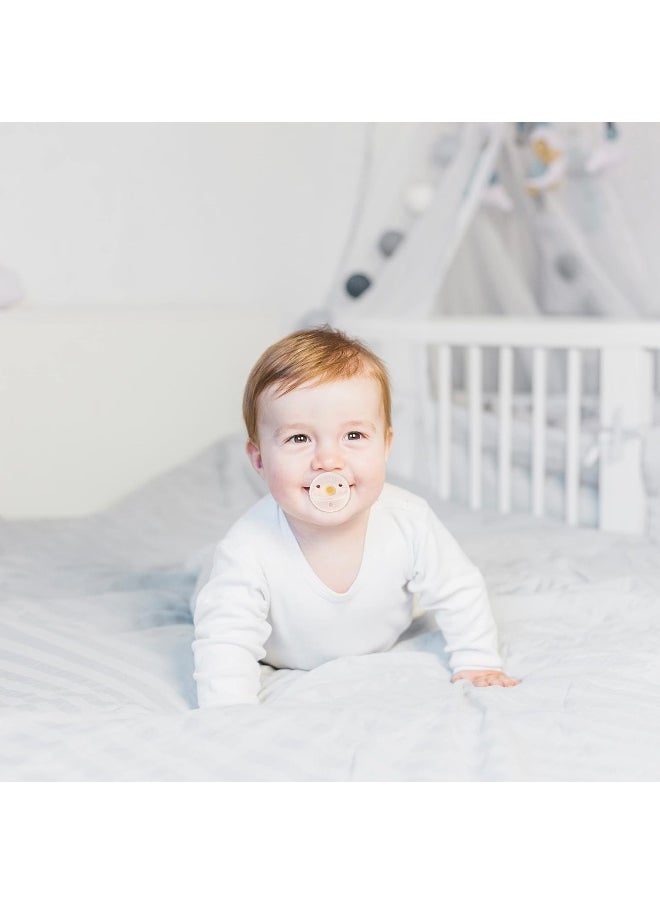 Sweet Child Pacifiers 0-18 Months, Set of 6 Ultra-Light Silicone Binkies with Collapsible Handle & 3 Air Holes for Added Safety, Best Newborn Pacifiers for Baby Boys Or Girls