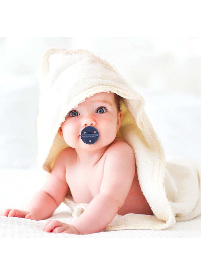 Sweet Child Pacifiers 0-18 Months, Set of 6 Ultra-Light Silicone Binkies with Collapsible Handle & 3 Air Holes for Added Safety, Best Newborn Pacifiers for Baby Boys Or Girls