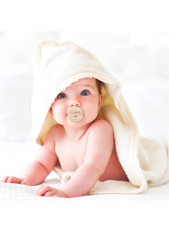 Sweet Child Pacifiers 0-18 Months, Set of 6 Ultra-Light Silicone Binkies with Collapsible Handle & 3 Air Holes for Added Safety, Best Newborn Pacifiers for Baby Boys Or Girls