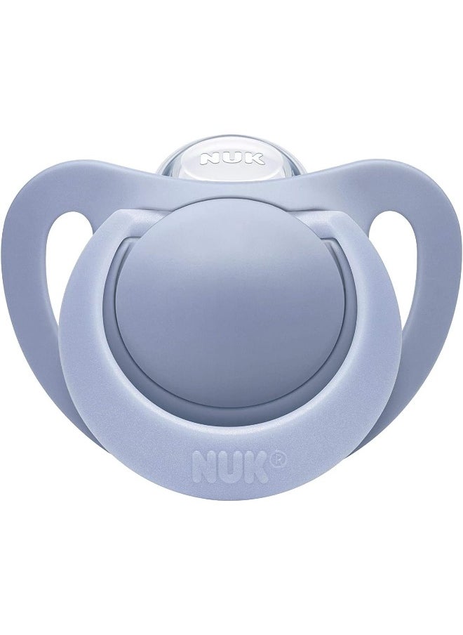 NUK Orthodontic Pacifiers Light Blue-Blue 6-18 Months BPA Free 2-Pack