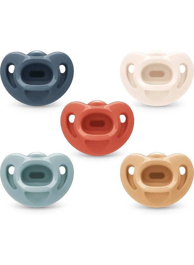 NUK Comfy Orthodontic Pacifiers, Timeless Collection, 6-18 Months, 5 Count