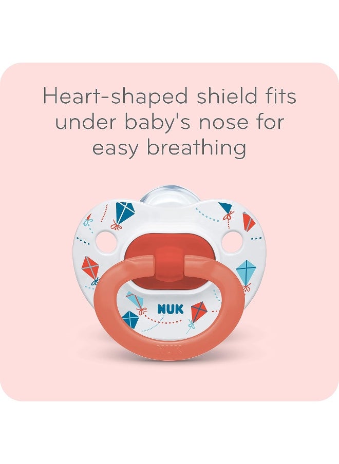 NUK Orthodontic Pacifiers, 0-6 Months, Timeless Collection, 5 Pack