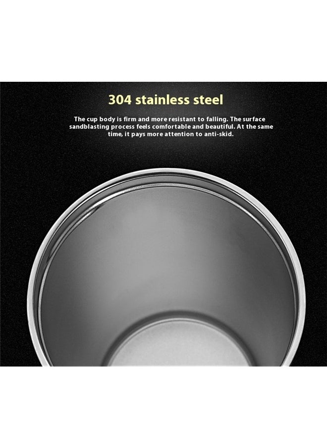 Vacuum Insulated Coffee Mug Gold 500ml， Stainless Steel Double Wall Vacuum Insulated Travel Coffee Mug Portable Thermal Cup,Wide Mouth Tumbler with Leak Proof Lid