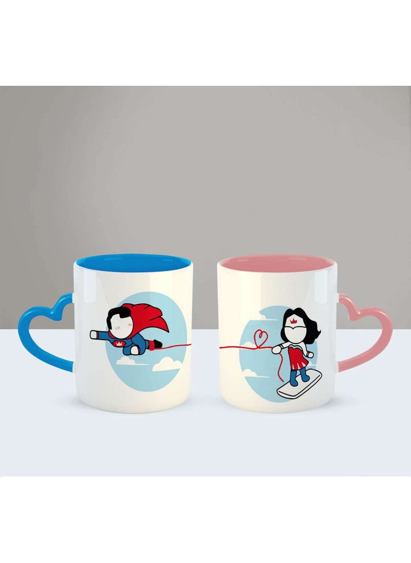ASHVAH Stuck in Your Love Couple Coffee Mug Best Gift for Wife Husband Girlfriend Boyfriend Anniversary Birthday Valentines Day