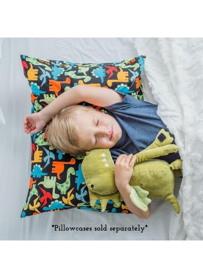 Little Sleepy Head Toddler Pillow - 13x18 Soft Hypoallergenic Toddler Pillows for Sleeping, Best Kids Pillow for Better Neck Support, Better Naps in Bed, a Crib, or at Preschool! (2-Pack)