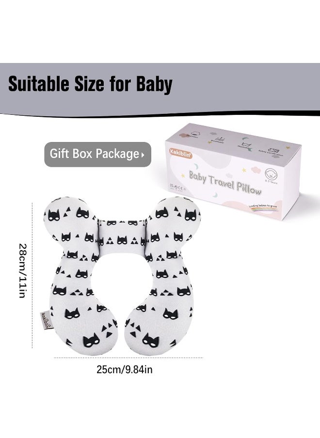 KAKIBLIN Baby Travel Pillow for Head and Neck, Upgraded Baby Support Pillow, Baby Neck Pillows for Car Seat, Pushchair, Travel, Grey