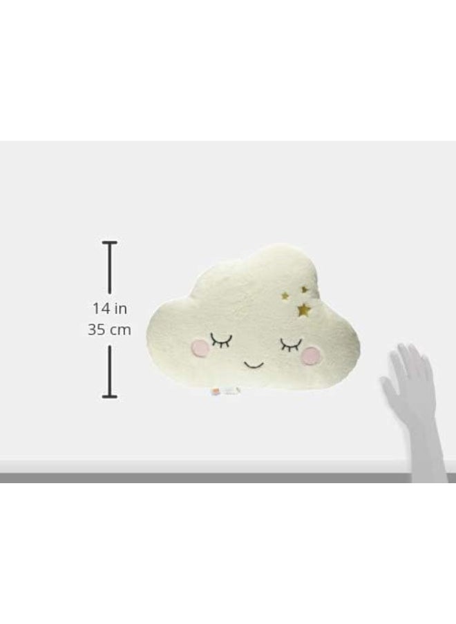 Little Love by Bunny Shaped Pillow, White, Pink 19 x 14