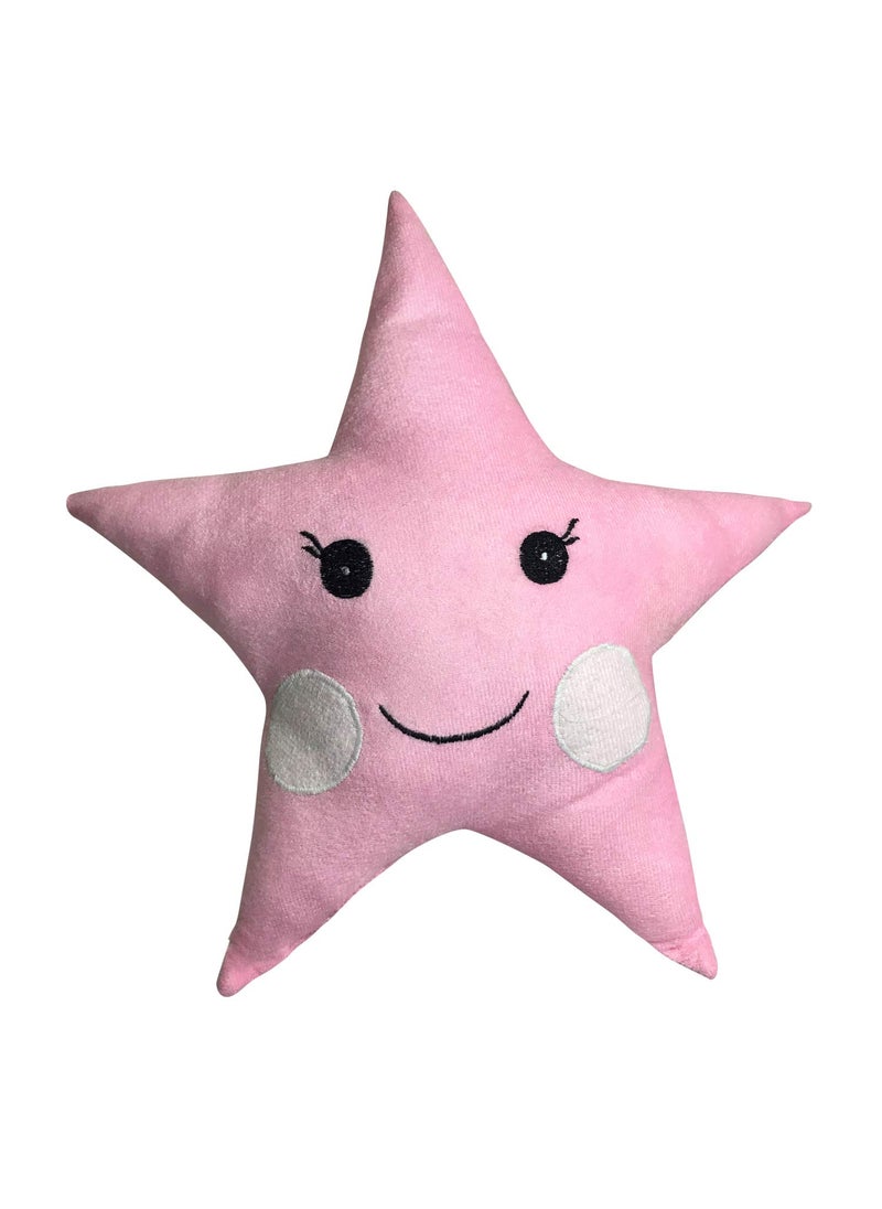Creative Textiles Star Shaped Baby Plush Pillow Baby Cushion Pink