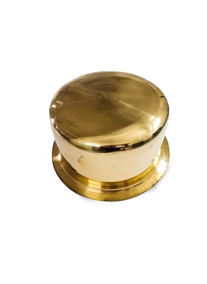 Diamond Steel BrassPital TopePatilaBhagonaHandi Cookware and Serveware Pital Patela Brass Vessel Pure Brass for Ayurvedic Health Benefits Pack of 1 1ltr