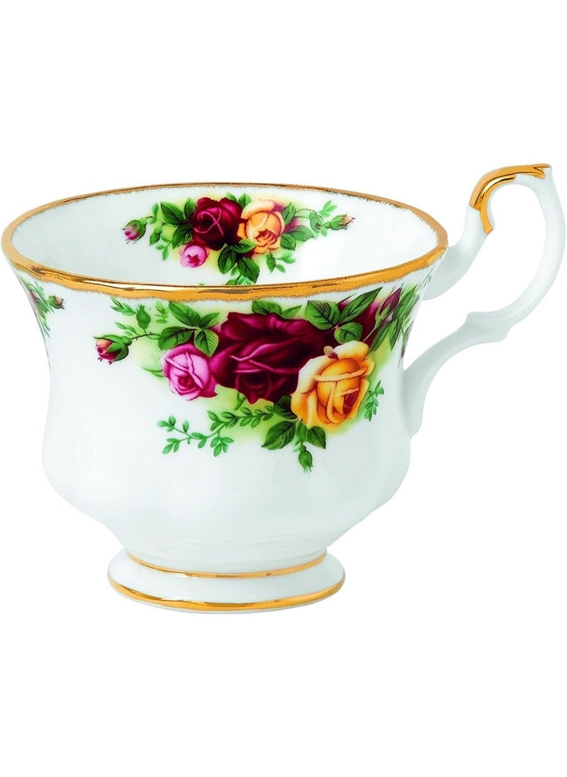 Royal Albert Old Country Roses Teacup, 1 Count (Pack of 1), White with a Floral Multicolor Print
