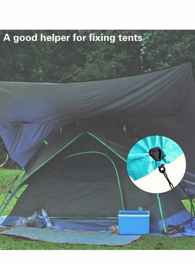 Tarp Clips Set, Outdoor Camping Climbing Tent Fixing Clip Heavy Duty Lock Grip Awning Clamps Multipurpose Windproof Wind Rope - Accessories 10 Pcs
