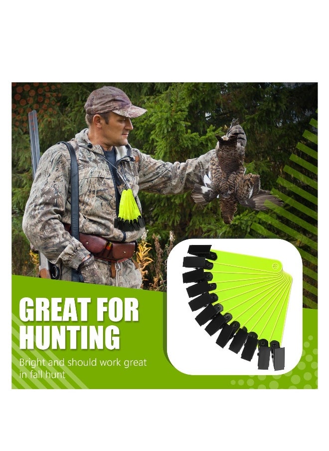Trail Markers, Reflective Tree Tacks, Hunting Reflector Tacks, Made of Quality Plastic and Iron, Reliable and Sustained, Trail Marking Ribbon with Clips for Hiking, Hunting, Outdoor, Running
